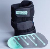 Caitlin Sikora, who earned a master’s degree in Integrated Digital Media, is one of the founders of REMO Haptics, which is developing a “smart” sleeve and insole that use biosensing and haptic feedback to track the movement patterns of the knee and deliver real-time feedback